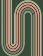 Veer Decor Groove Arches Green Wall Mural