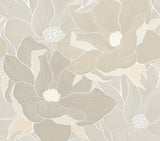 Veer Decor Soft Magnolia Taupe Wall Mural