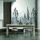 Veer Decor Willow Grass White Wall Mural