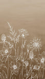 Veer Decor Wild Flora Sketch Taupe Wall Mural
