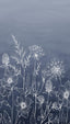 Veer Decor Wild Flora Sketch Navy Wall Mural