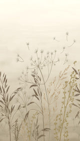 Veer Decor Dandelion Drift Tan Wall Mural