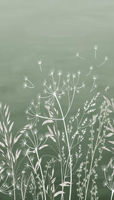 Veer Decor Dandelion Drift Green Wall Mural