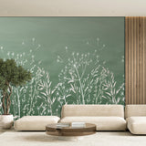 Veer Decor Dandelion Drift Green Wall Mural