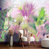 Veer Decor Tropical Wilderness Pink Wall Mural
