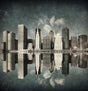 Veer Decor City Skyline Reflections Wall Mural