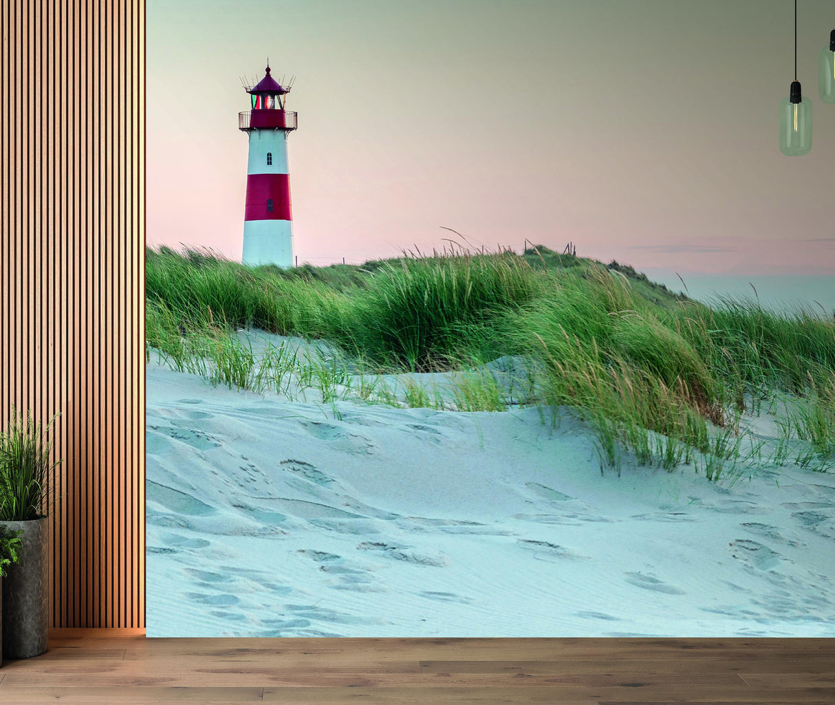Veer Decor Lighthouse Dunes Wall Mural