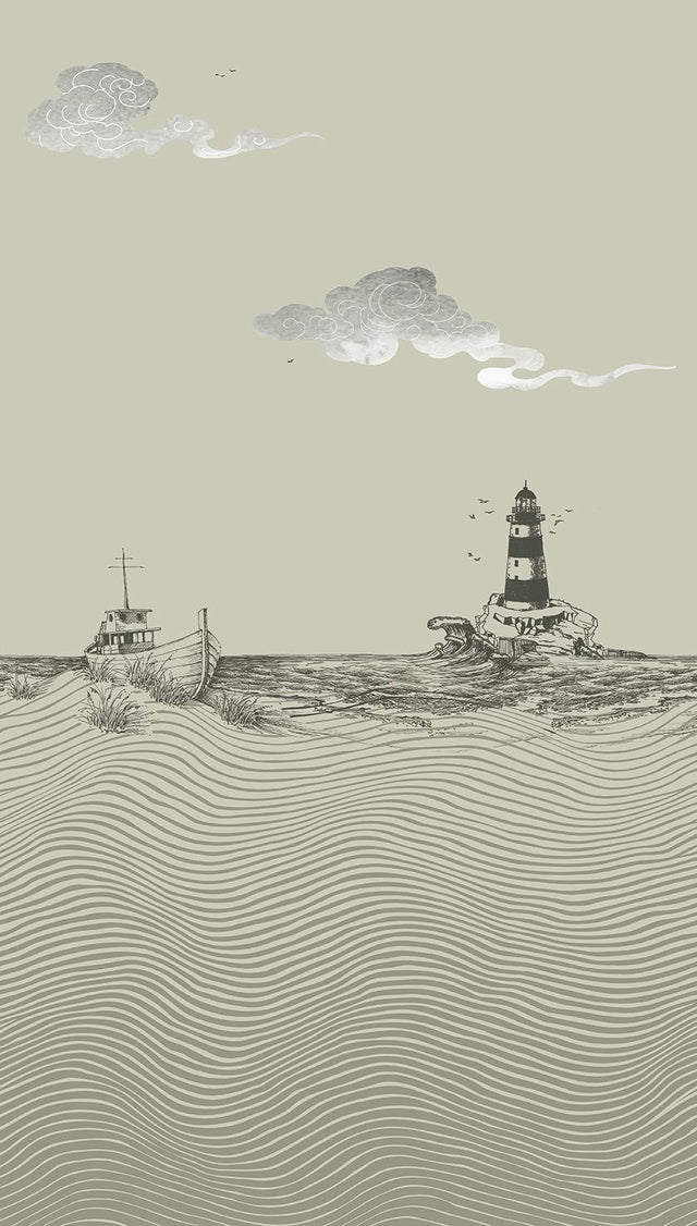 Veer Decor Tides and Beacon Grey Wall Mural