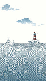 Veer Decor Tides and Beacon Blue Wall Mural