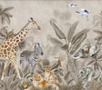 Veer Decor Safari Tales Taupe Wall Mural