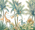 Veer Decor Jungle Jamboree White Wall Mural