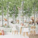 Veer Decor Woodland Animals Wall Mural