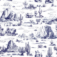 Veer Decor Area 51 Novelty Toile Navy Blue Peel and Stick Wallpaper