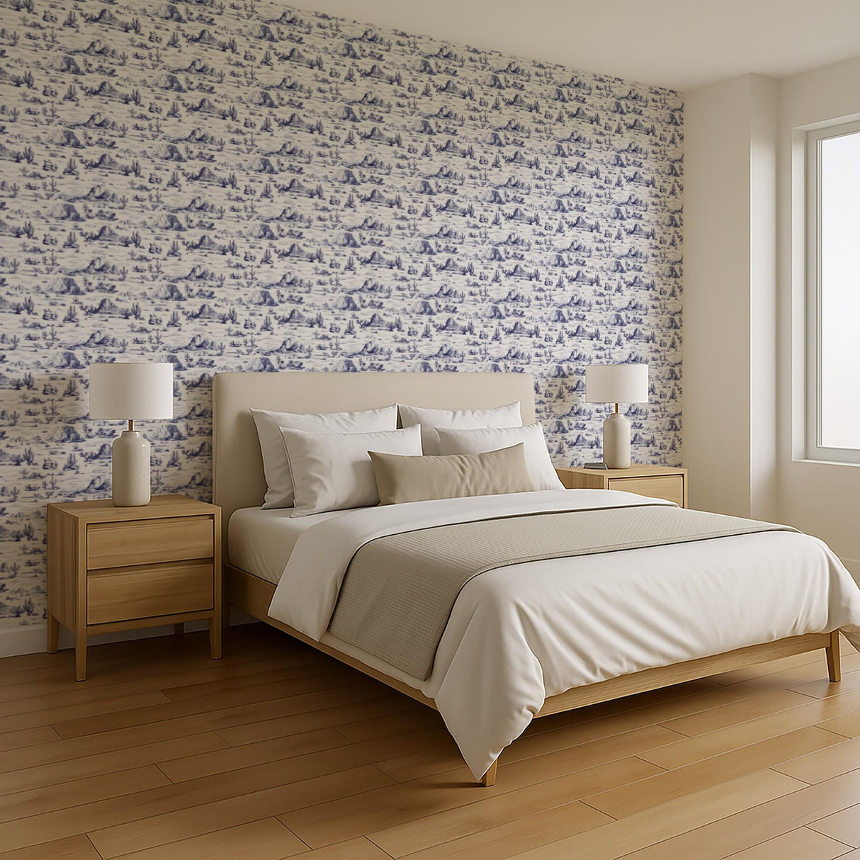 Veer Decor Area 51 Novelty Toile Navy Blue Peel and Stick Wallpaper
