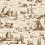 Veer Decor Area 51 Novelty Toile Brown Peel and Stick Wallpaper