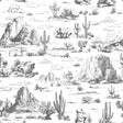 Veer Decor Area 51 Novelty Toile Grey Peel and Stick Wallpaper