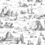 Veer Decor Area 51 Novelty Toile Grey Peel and Stick Wallpaper