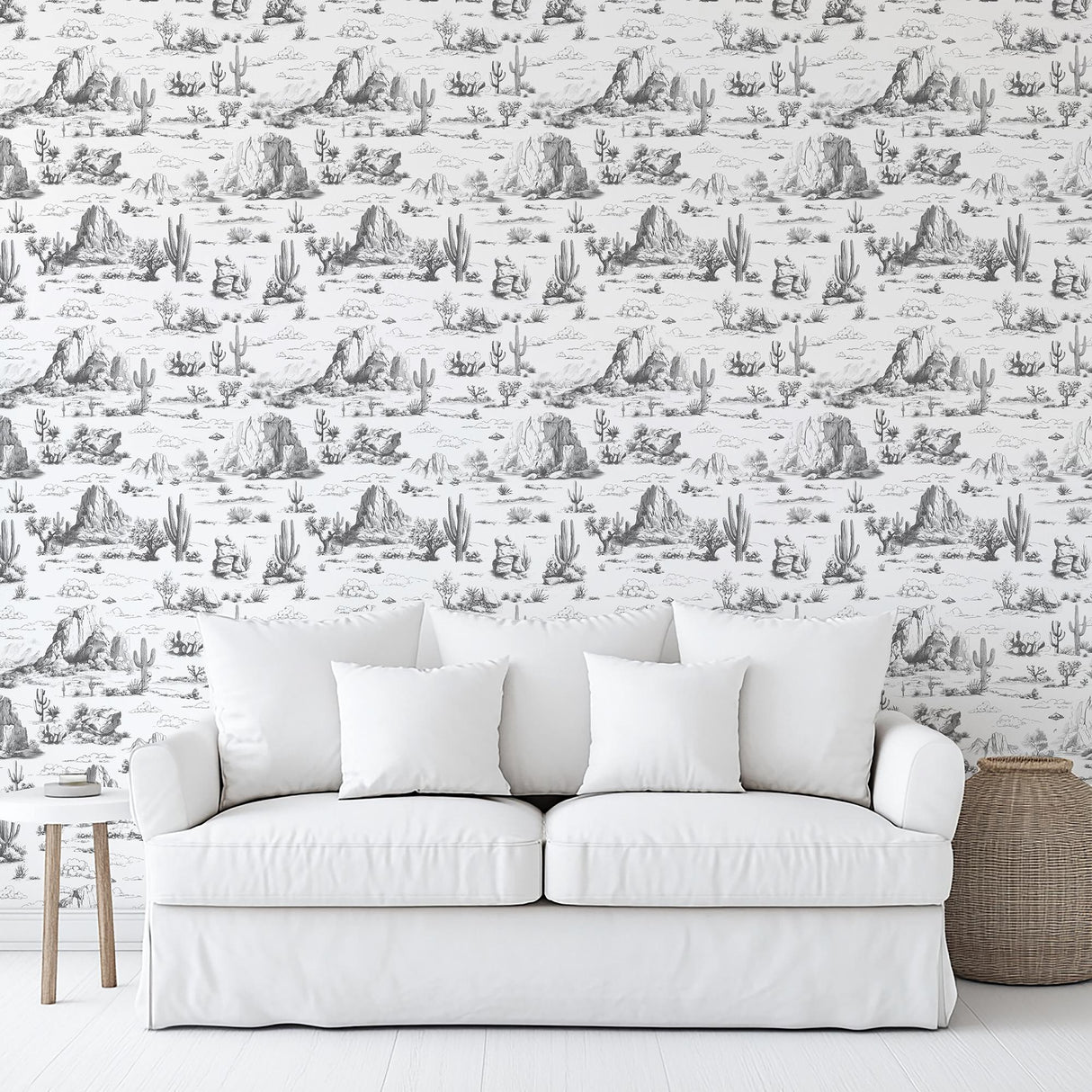 Veer Decor Area 51 Novelty Toile Grey Peel and Stick Wallpaper