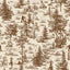 Veer Decor Bigfoot Novelty Toile Brown Peel and Stick Wallpaper