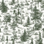 Veer Decor Bigfoot Novelty Toile Green Peel and Stick Wallpaper