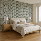 Veer Decor Bigfoot Novelty Toile Green Peel and Stick Wallpaper