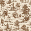 Veer Decor Mothman Novelty Toile Brown Peel and Stick Wallpaper