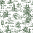 Veer Decor Mothman Novelty Toile Green Peel and Stick Wallpaper