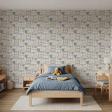 Veer Decor Sports Play Zone Blue Peel and Stick Wallpaper