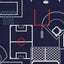 Veer Decor Sports Play Zone Navy Peel and Stick Wallpaper