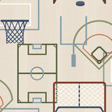 Veer Decor Sports Play Zone Multi Peel and Stick Wallpaper