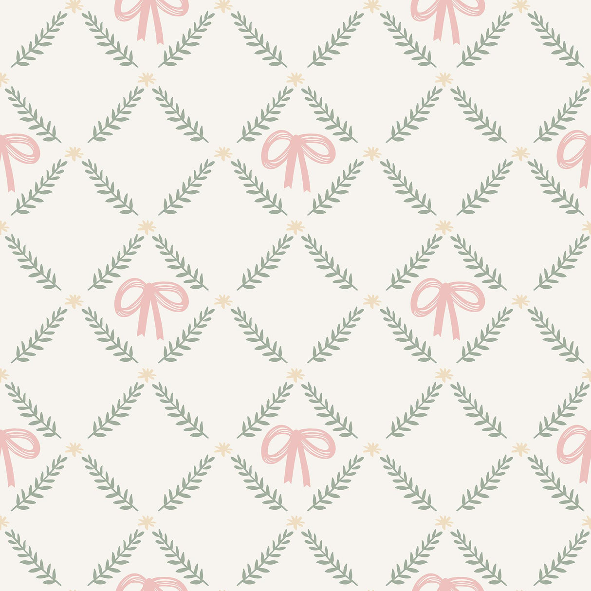 Veer Decor Heirloom Bow Trellis Multi Peel and Stick Wallpaper