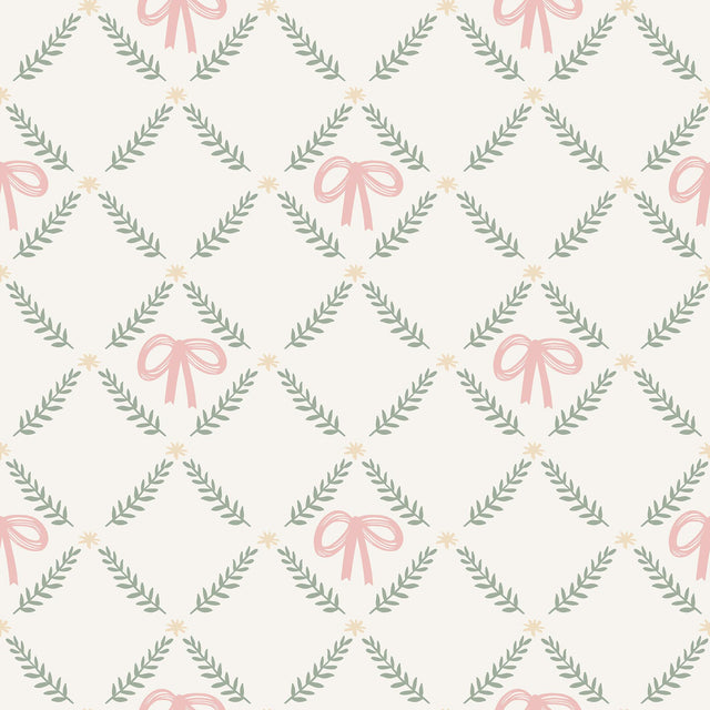 Veer Decor Heirloom Bow Trellis Multi Peel and Stick Wallpaper