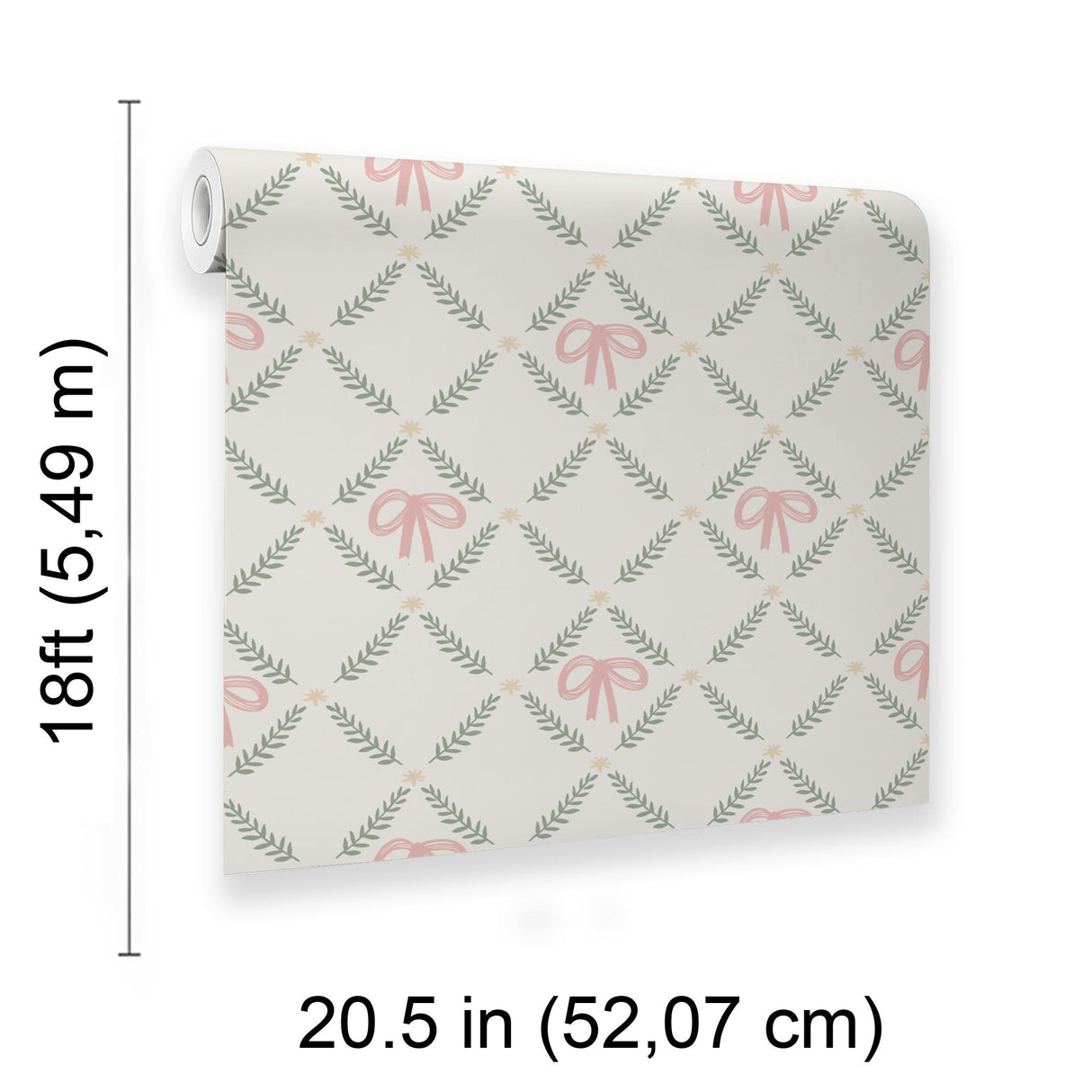 Veer Decor Heirloom Bow Trellis Multi Peel and Stick Wallpaper