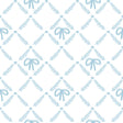 Veer Decor Heirloom Bow Trellis Blue Peel and Stick Wallpaper