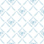 Veer Decor Heirloom Bow Trellis Blue Peel and Stick Wallpaper