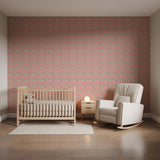 Veer Decor Heirloom Floral Medallions Pink Peel and Stick Wallpaper
