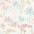 Veer Decor Etched Tropic Orange Peel and Stick Wallpaper