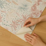Veer Decor Etched Tropic Orange Peel and Stick Wallpaper