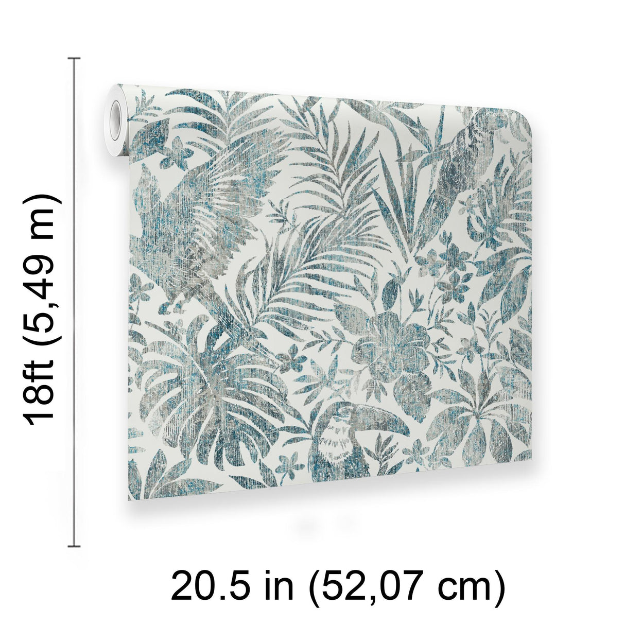 Veer Decor Birdsong Tropic Blue Peel & Stick Wallpaper