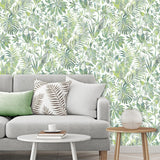Veer Decor Birdsong Tropic Green Peel & Stick Wallpaper