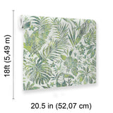 Veer Decor Birdsong Tropic Green Peel & Stick Wallpaper