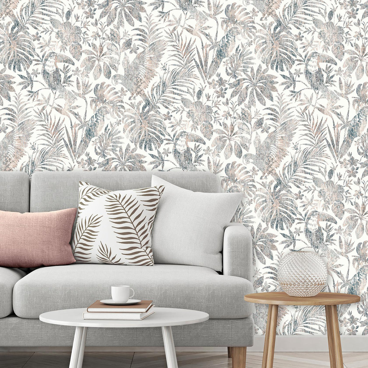 Veer Decor Birdsong Tropic Beige Peel & Stick Wallpaper