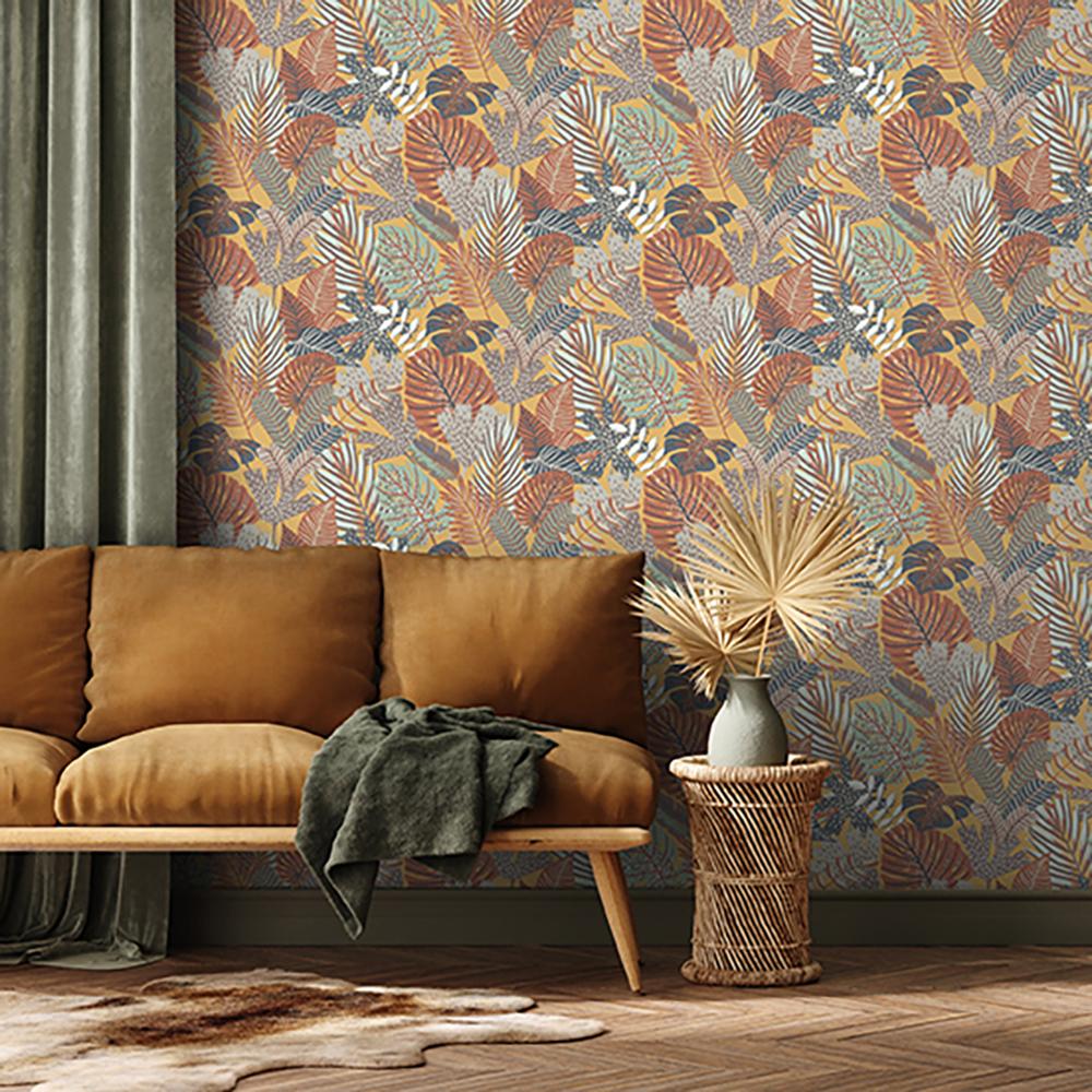 Veer Decor Jungle Canopy Gold Peel & Stick Wallpaper