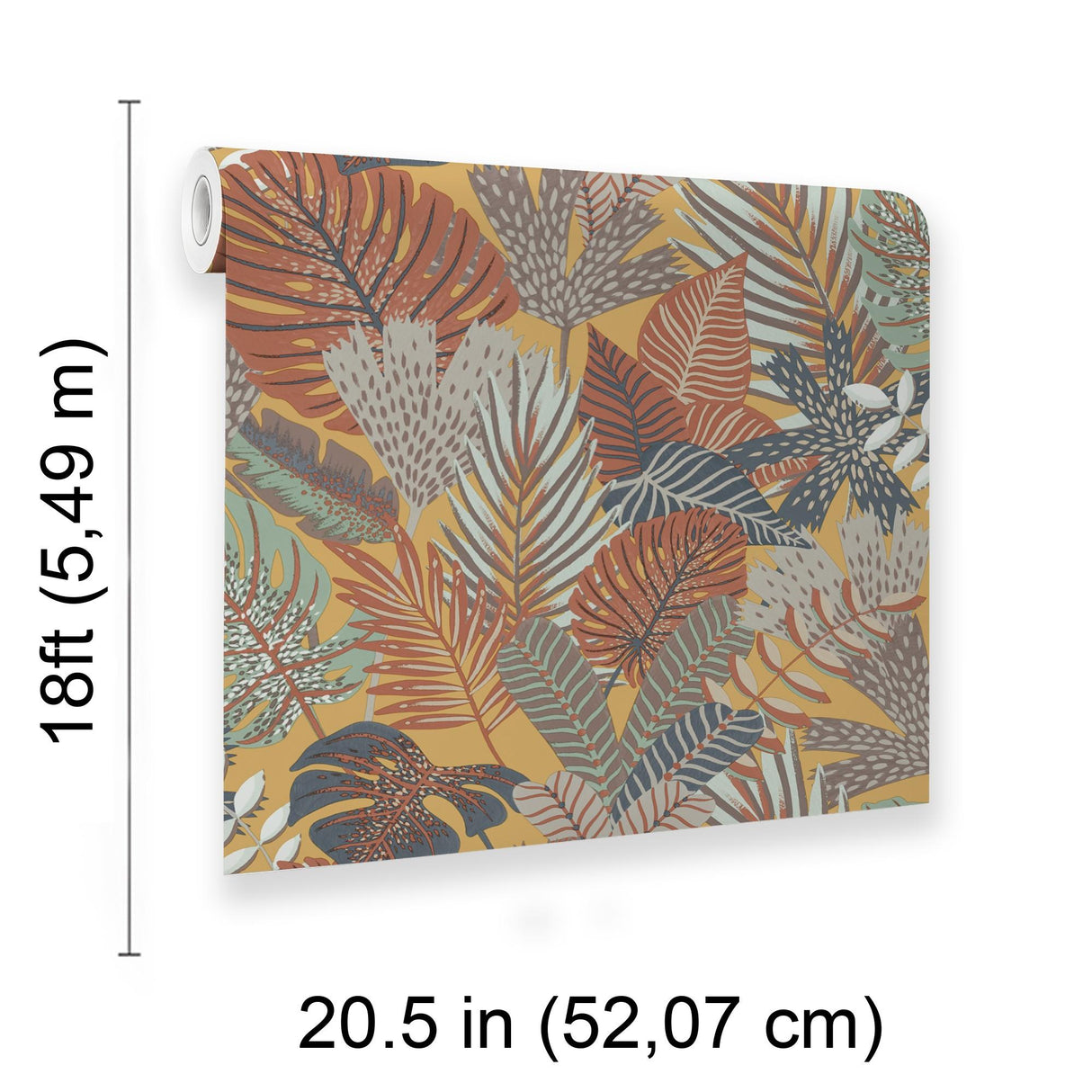 Veer Decor Jungle Canopy Gold Peel & Stick Wallpaper