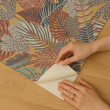 Veer Decor Jungle Canopy Gold Peel & Stick Wallpaper