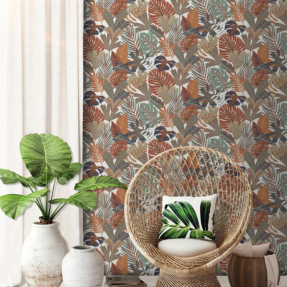 Veer Decor Jungle Canopy Cream Peel & Stick Wallpaper