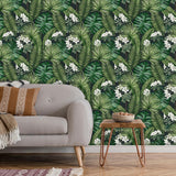 Veer Decor Island Eden Black Peel & Stick Wallpaper