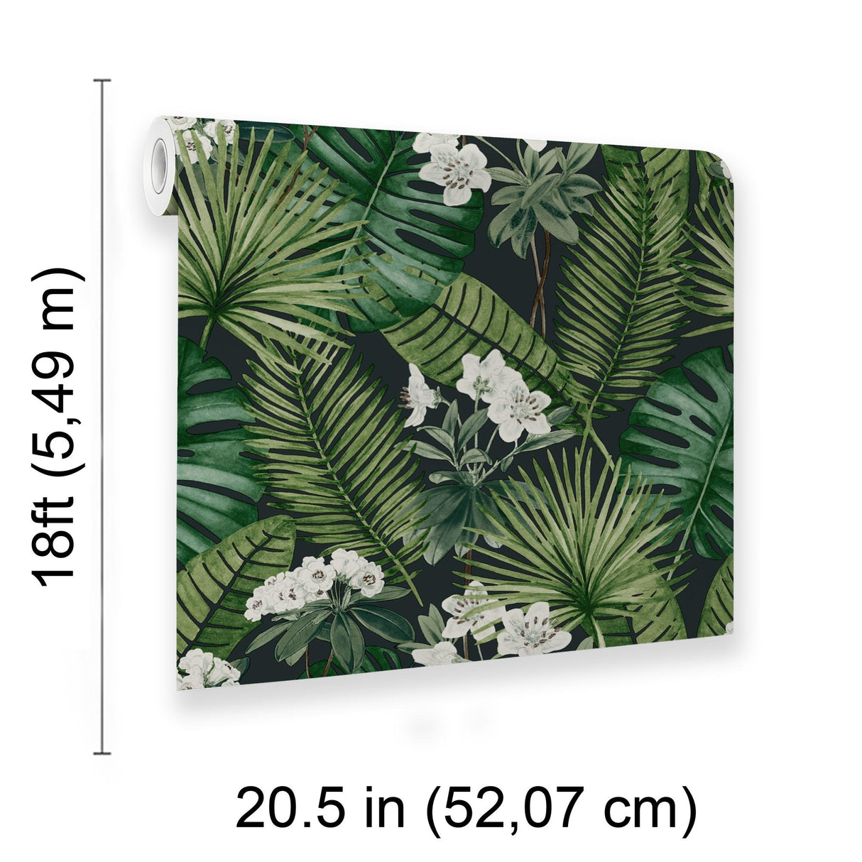 Veer Decor Island Eden Black Peel & Stick Wallpaper