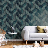 Veer Decor Palm Haven Blue Peel & Stick Wallpaper