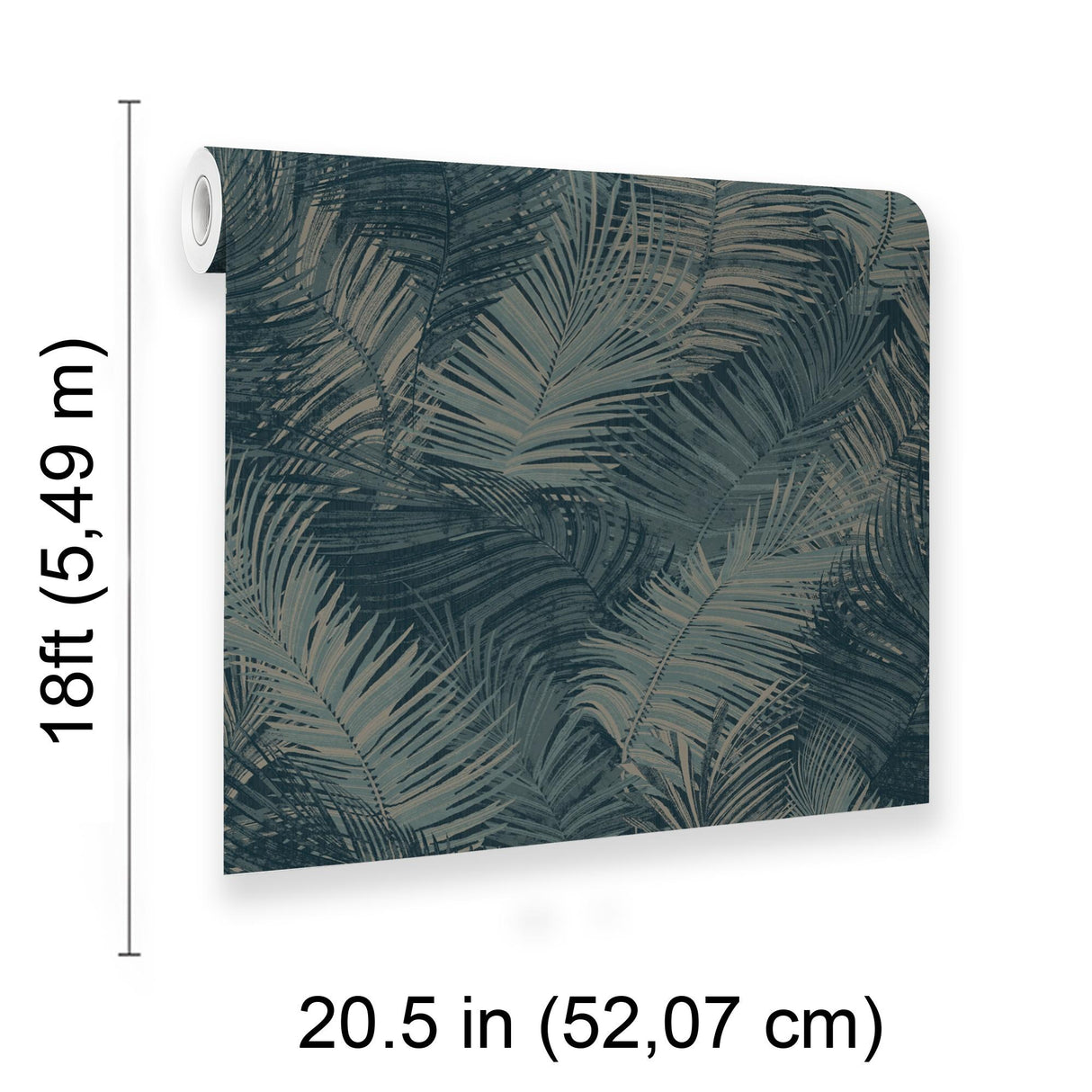 Veer Decor Palm Haven Blue Peel & Stick Wallpaper
